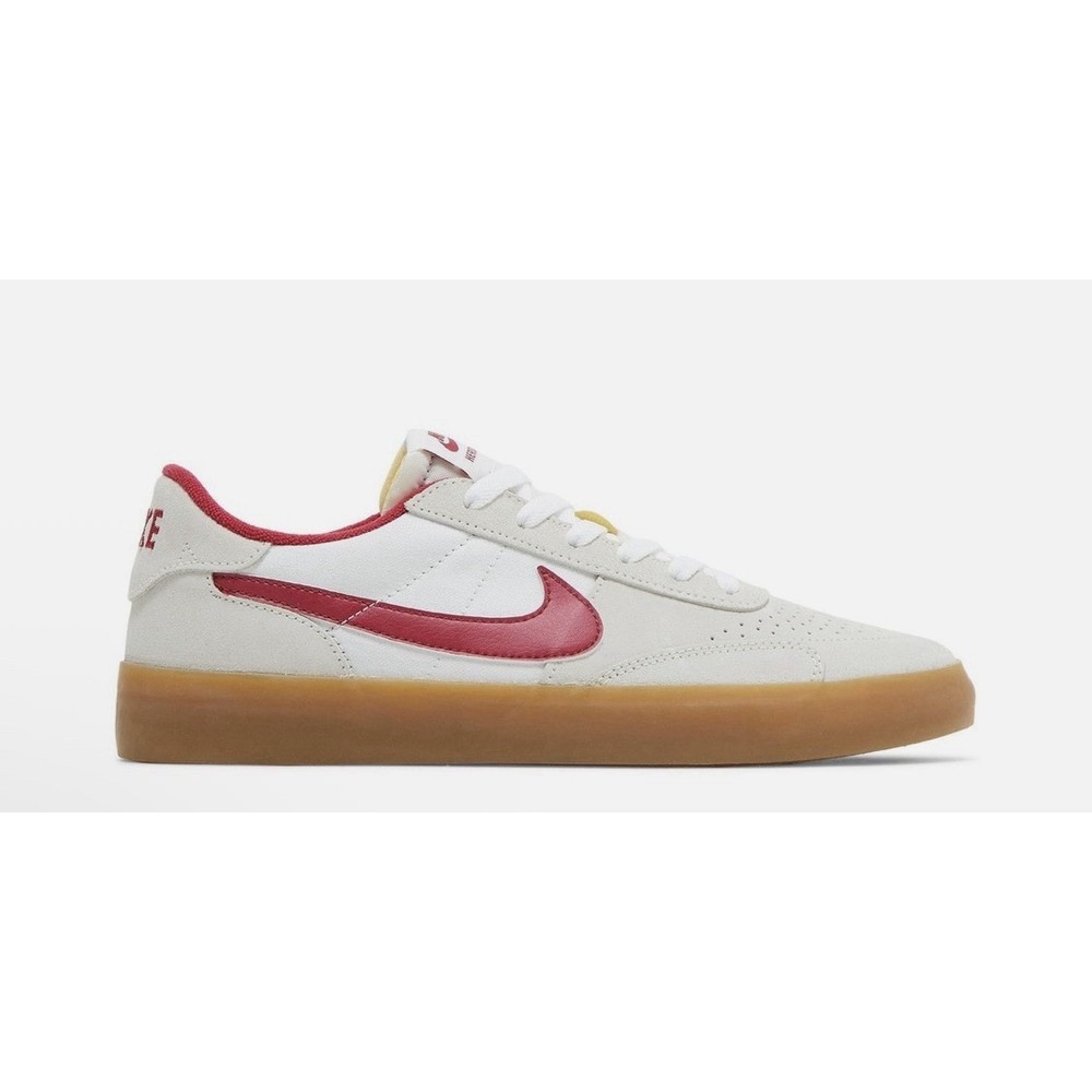 Nike Heritage Vulc SB Summit White Cardinal Red Size 10 Sneaker Tennis Shoe